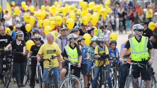 Fahrradparade in Bregenz 2014